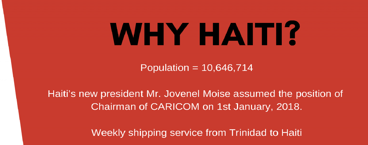 Haiti is next up on our agenda!