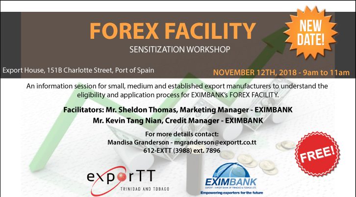 REGISTER FOR: Eximbank FOREX Facility Information Session