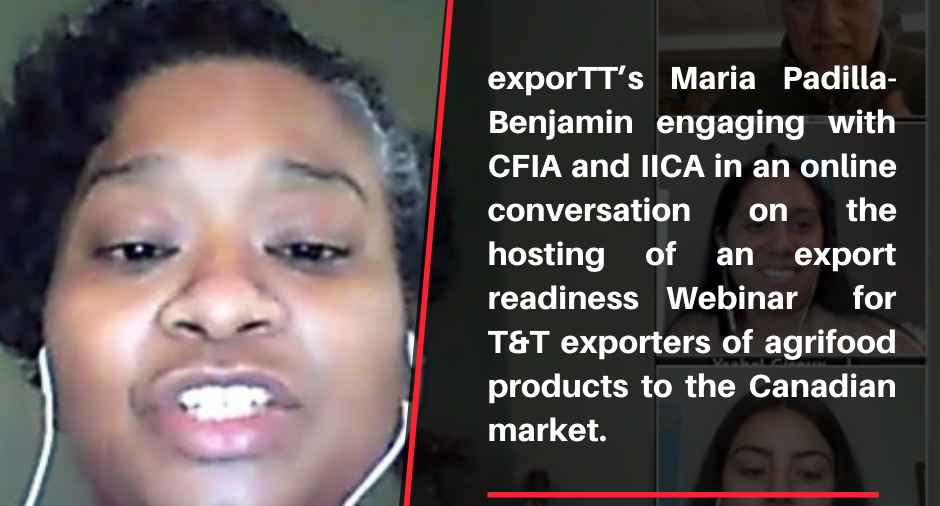 IICA TT, exporTT & CFIA to get exporters ready for Canadian agri-food market.