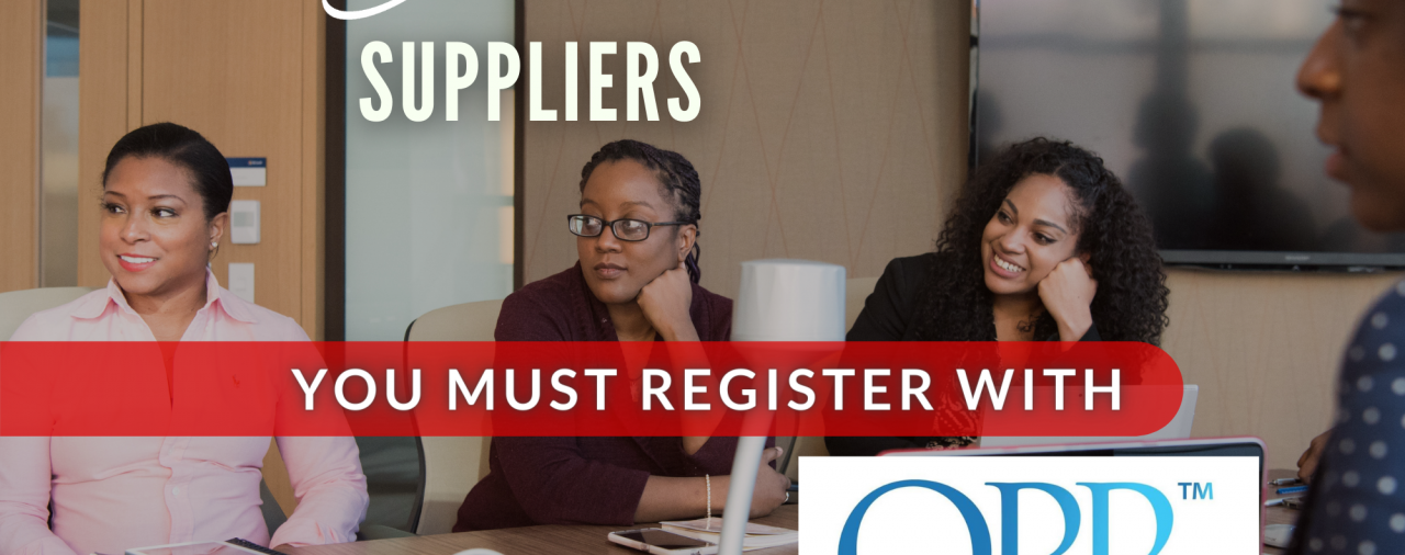 Suppliers: Register with Office of Procurement Regulations