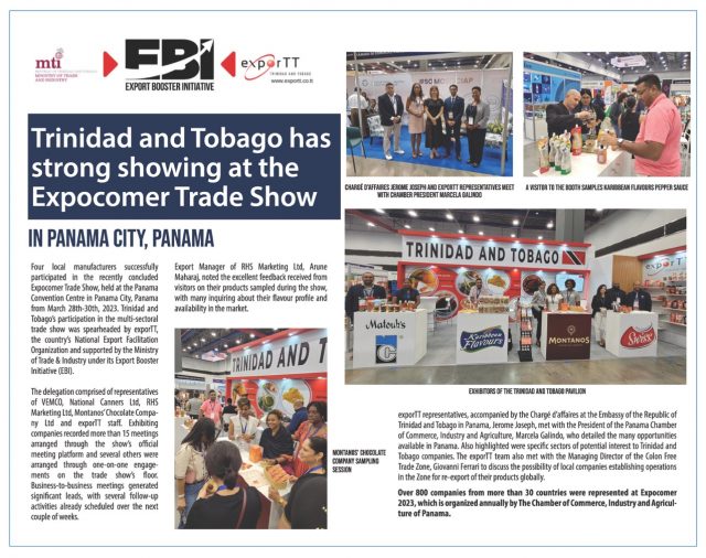 Trinidad and Tobago has strong showing at Expocomer Trade Show | exporTT